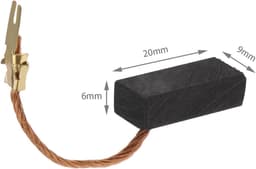 Grasmaaier koolborstels 6 x 9 x 20 mm - 2 paar - vervangend onderdeel - herstel motorprestaties - ShopVlot — thumbnail 3