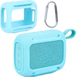 Siliconen Beschermhoes voor Draagbare Bluetooth Speaker - Lichtblauw, Geschikt voor JBL GO 5, Schokbestendig en Waterdicht — thumbnail 1