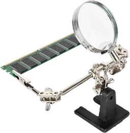 Vergootglas met 3x vergroting en verstelbare hoek, metalen basis voor nauwkeurige printplaatreparatie en chipdetectie, inclusief optische lens en Nederlandse handleiding — thumbnail 5