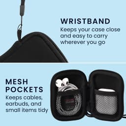 kwmobile hoesje voor draadloze oordopjes - Compatibel met in-ear Headphones - 6 x 9 cm - Beschermhoesje van neopreen — thumbnail 5