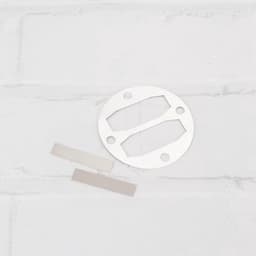 4 sets luchtcompressorkop aluminium pakking membraanventiel inclusief 73 mm aluminium pakking 10x47 mm klepstuk compatibel met centrale pneumatische compressoronderdelen — thumbnail 4
