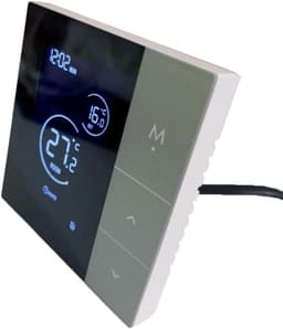 Slimme Thermostaat Vloerverwarming - WiFi Thermostaat - Comfort Verhoging - App Bediening - 10 x 10 x 7 cm - Wit — thumbnail 1