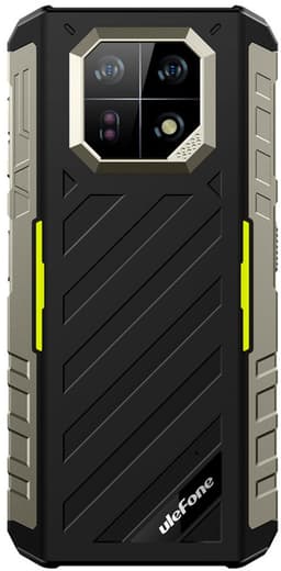 Rugged Smartphone Ulefone Armor 22 4G G96 8GB 256GB 6600-33W A13, Night, Slim, Black w Green — thumbnail 3