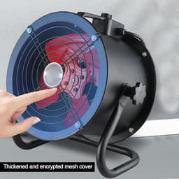 Vloerventilator - Industriële Ventilator - Koel en Fris - Hoge Luchtsnelheid - 52 cm - Zwart — thumbnail 1