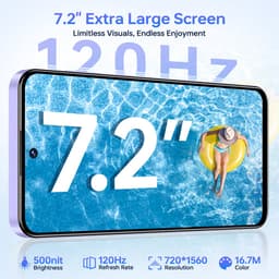 OUKITEL C68 Smartphone 4G-7.2 inch HD-120HZ-24GB RAM-512GB ROM-64MP camera-Android 15-NFC — thumbnail 4