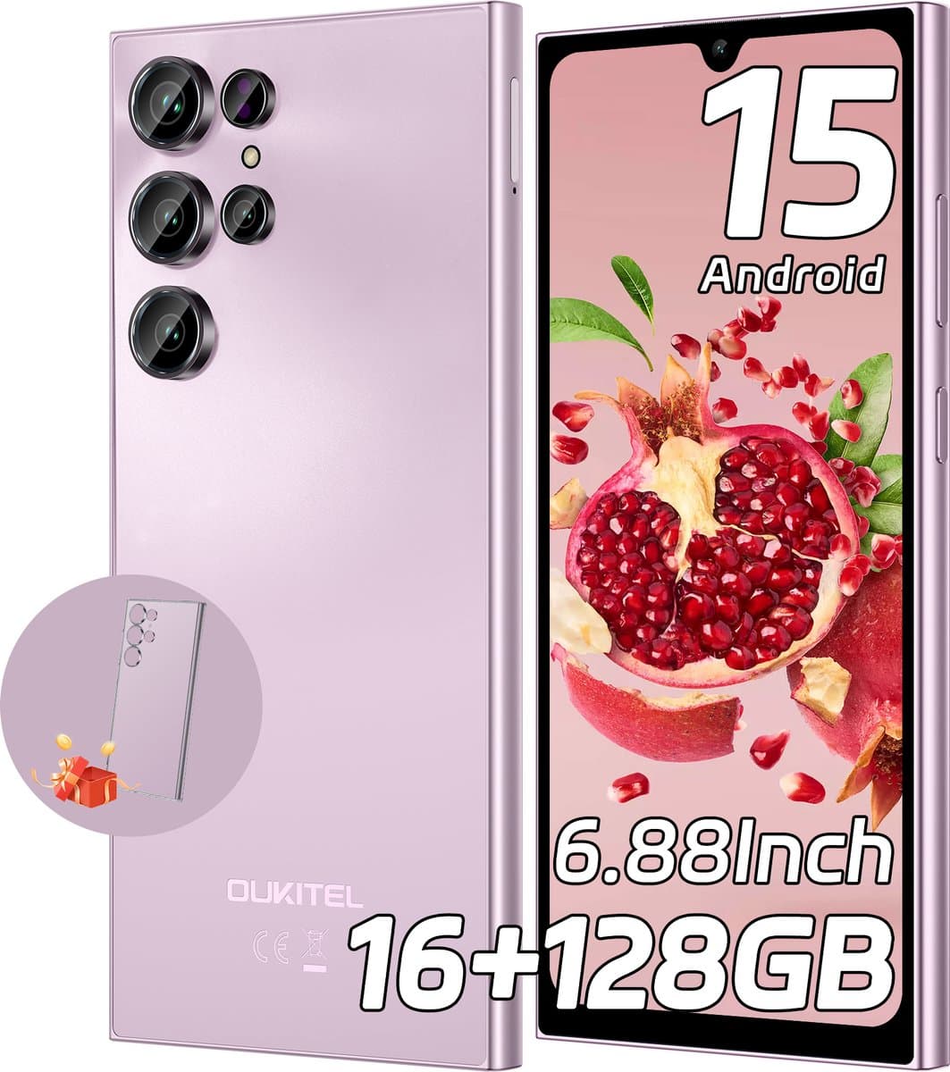 OUKITEL C61 Smartphone 4G-6.88 inch HD-16 GB RAM-128 GB Opslag, 5150 mAh Accu-13MP camera-Android 15 — afbeelding 1