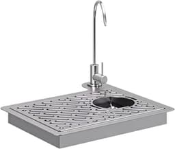 Inbouw Glaswasser - Bekerreiniger Kraan - Snel Glazen Spoelen - Efficiënte Reiniging - 39.5x37.5cm - Zilver — thumbnail 1