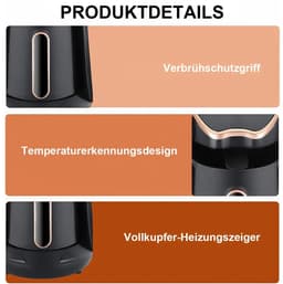 LISM-Koffiemachine, elektrische koffiemachine, 600 watt, 300 ml, capaciteit voor 4 kopjes, met overloopbeveiliging en droogkookbeveiliging. — thumbnail 4
