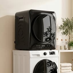 HOMCOM Laundry Dryer-Stahl, Edelstahl-49L x 43B x 61H cm-Schwarz — thumbnail 4