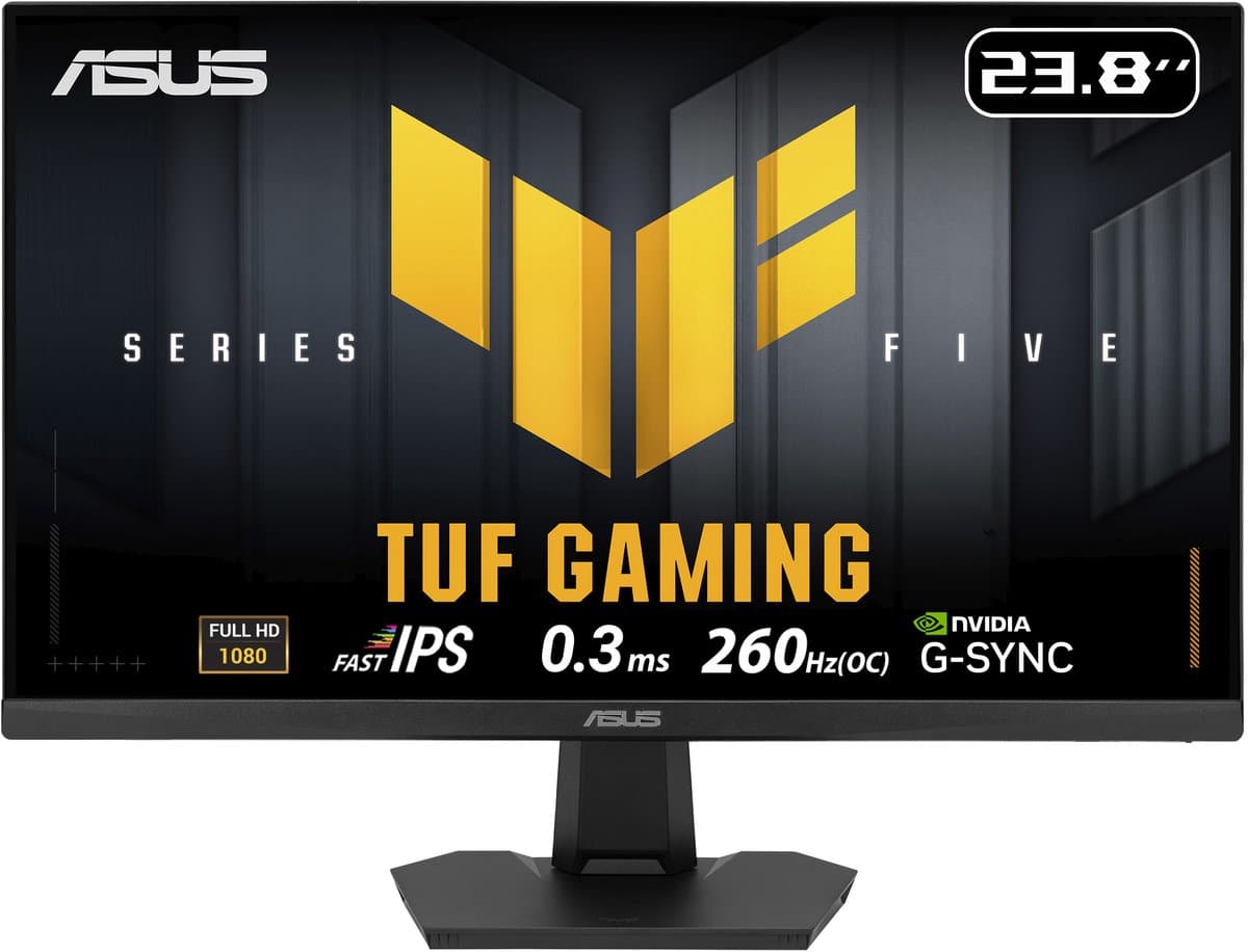 ASUS TUF Gaming VG249QM5F - FHD Fast IPS Gaming Monitor - 240Hz - 0.3ms - Stereo Speakers - 24 Inch — afbeelding 1