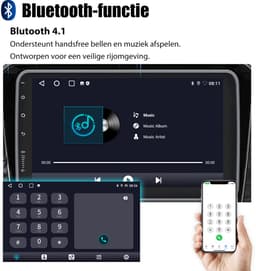 ESSGOO 360° draaibaar scherm 1DIN Autoradio - Draadloos Carplay & Andriod Auto - GPS-navigatiesystem - Android 15 - 4+64G - Microfoon - FM RDS Wifi Bluetooth — thumbnail 3