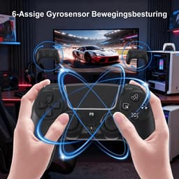 NexZone - PS5 controller - Draadloze Controller - Joystick - PS5 - Game Controller - Zwart — thumbnail 4