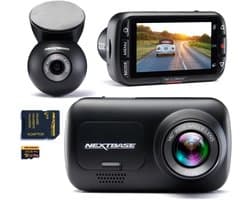 Thijox - Full HD 1080p Dashcam voor en Achter met Achterruitcamera, 32 GB SD-kaart, Parkeermodus 24/7 & Click&Go Houder - Nextbase 222XR Alternatief