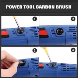 Dailygoods- Koolborstels D73 - 2 Paar - Carbon Borstels - Compatibel met Bosch Rotak 43/34 - Gazon Mover - Hoge Sterkte, Lange Levensduur - Carbonborstels — thumbnail 5