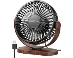 Tafelventilator Stil USB Mini Ventilator met Verstelbare Hoek, 3 Snelheden, Compact Design voor Bureau en Kantoor — afbeelding 1