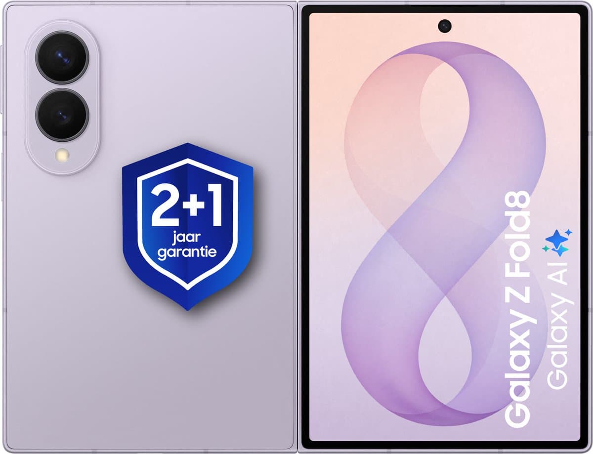 Samsung Galaxy Z Fold8 5G - Smartphone - 256GB - Lavender + 1 jaar extra garantie — afbeelding 1
