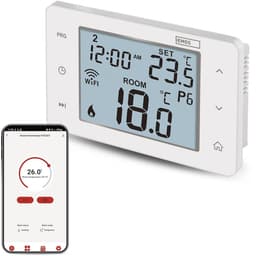 Slimme kamerthermostaat met WiFi en app voor verwarmings- en koelsystemen — thumbnail 1
