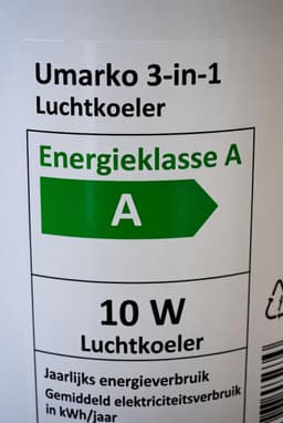 Umarko Mini Airco - Draagbare 3-in-1 Luchtkoeler met Bevochtiger & 7 Kleuren LED Lamp - Slaapkamer & Kantoor — thumbnail 2