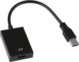 USB naar HDMI Adapter - Converter Beeldscherm - Extra Monitor Aansluiten - Ondersteunt Audio en Video - 1080p Full HD — thumbnail 1