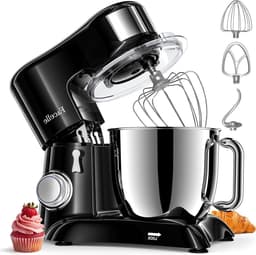 Keukenmachine - Mixer Deegmachine - Bakken en Koken - Krachtige 1300W Motor - 65 Liter - Zwart — thumbnail 1