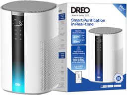 DREO 337AS Luchtreiniger – 3-laags HEPA-filter - Automatische Luchtkwaliteitsensor - App ondersteuning - Wit — thumbnail 4