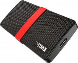 Draagbare SSD - Externe Harde Schijf - Bestanden Opslaan - Honingraatstructuur - 1 TB - Zwart — thumbnail 1