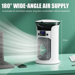 Draagbare airconditioner - Mini-airconditioner - Verdampingskoeler, kleine airconditioner, draagbare airconditioner, wit, draagbare mini-ventilator, geschikt voor thuis, kantoor en slaapkamer. — thumbnail 3