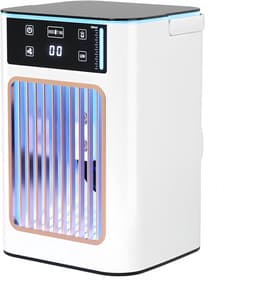 Airconditioner - Koeler - Mini 3-in-1 draagbare airconditioner - met watertank - Draagbare USB-oplaadbare koeler (900 ml) - Geschikt voor kantoor, terras of camping — thumbnail 1
