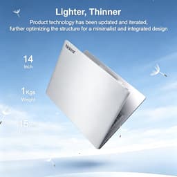 14 Inch Laptop S14 - AMD Ryzen 5 7535HS - 2240×1400 2,2K IPS‑scherm - 16GB LPDDR5‑512 NVMe SSD - Windows 11 - Blauwgrijs — thumbnail 2