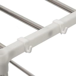 Magnetronrek Staand met 2 Verdiepingen en Haken - RVS Werkbladplank — thumbnail 3