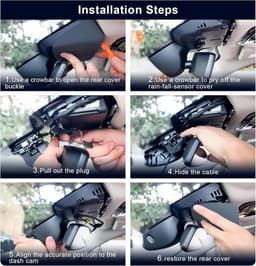 SnelShoppen - 4K Dash Cam voor BMW X1 Gen3 U11/U12 2023 2024 2025, UHD 2160P Video, GPS, WiFi, 64GB Map, OEM Stijl, Perfecte Integratie — thumbnail 3