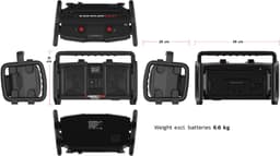 PerfectPro ROCKBULL Bouwplaats Radio - FM en DAB+ - Bluetooth - AUX - Oplaadbaar - IP65 - RB2 — thumbnail 4