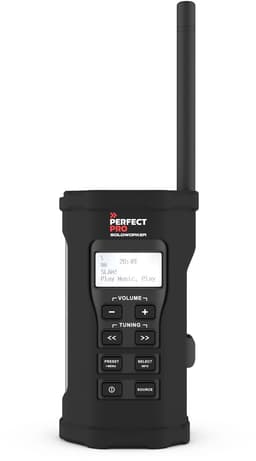PerfectPro Soloworker - Bouwplaats Radio - Dab+ & FM - Bluetooth - Lithiumaccu - Oplaadbaar - Zwart - IP64 - SWBT2 — thumbnail 1
