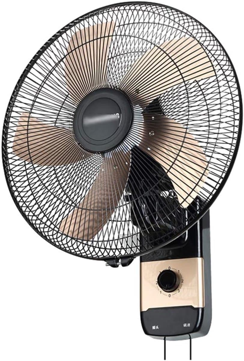 Industriële Wandventilator - Elektrische Ventilator Krachtig - Ruimte Koelen - Aluminiumlegering Bladen - 53 x 42 cm - Zwart — afbeelding 1