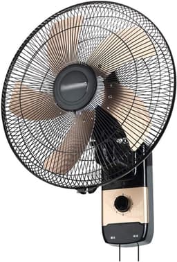 Industriële Wandventilator - Elektrische Ventilator Krachtig - Ruimte Koelen - Aluminiumlegering Bladen - 53 x 42 cm - Zwart — thumbnail 1