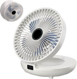 Wandventilator Bureauventilator - Mini Ventilator Draagbaar - Verfrissing Thuis - Ultra Stil Ontwerp - 19 x 19 x 22 cm — thumbnail 1