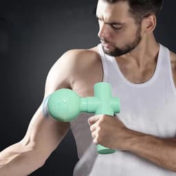 Spiermassage Gun - Deep Tissue Massager - Spierontspanning Herstel - 4 Snelheidsstanden - 10.7 x 10.4 x 5.2 cm - Zwart — thumbnail 4