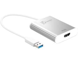 USB naar HDMI Adapter - Externe Videokaart Adapter - Extra Scherm Toevoegen - 4K Ultra HD Resolutie - 1x Adapter
