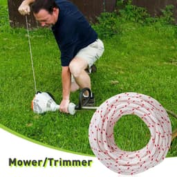 Startkabel grasmaaier 10m - 5mm nylon - vervangingskoord - geschikt voor grasmaaiers en kettingzagen - ShopVlot — thumbnail 3