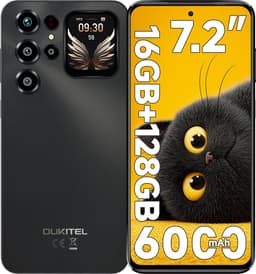OUKITEL C68 Plus Smartphone 4G-16GB RAM-128GB Opslag-6000 mAh Accu-Android 15-Dubbel Beeldscherm — thumbnail 1