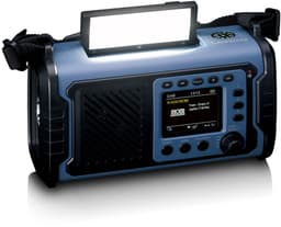 Lenco Noodradio - Noodradio Solar Opwindbaar - met DAB+/FM - 20.000 mAh Batterij - Blauw — thumbnail 2