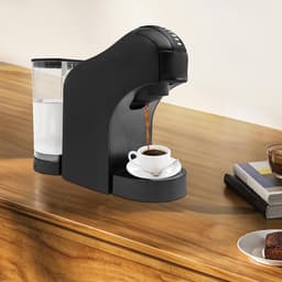Capsule Koffiezetapparaat - Eenkopsmachine Espresso - Snel Koffie Maken - Hogedrukpomp 20 Bar - Compact 28x11cm - Zwart — thumbnail 5