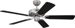Plafondventilator stil en krachtig - 132 cm ventilator - zomer/winterfunctie - afstandsbediening - staalkleur — thumbnail 3