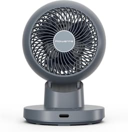 Tafelventilator stil - compacte ventilator met 12 snelheden - oscillerend - timer 12 uur - blauwe ventilator — thumbnail 1