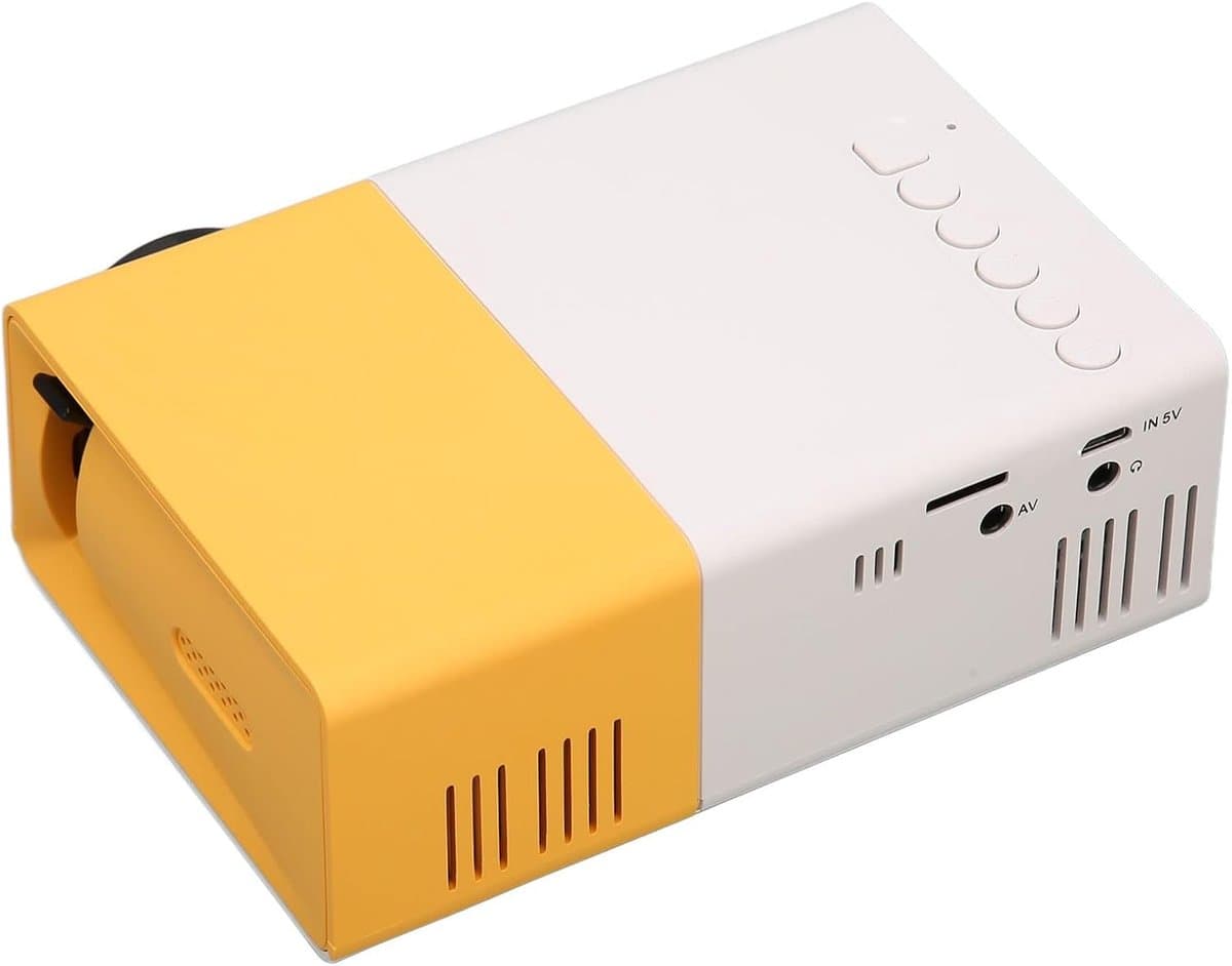 SnelShoppen - Mini Projector Draagbare Film Projector HD 1080P voor USB, HDMI, Geheugenkaart, Micro USB, USB C - Ideaal voor Tablet, Laptop, Telefoon, — afbeelding 1