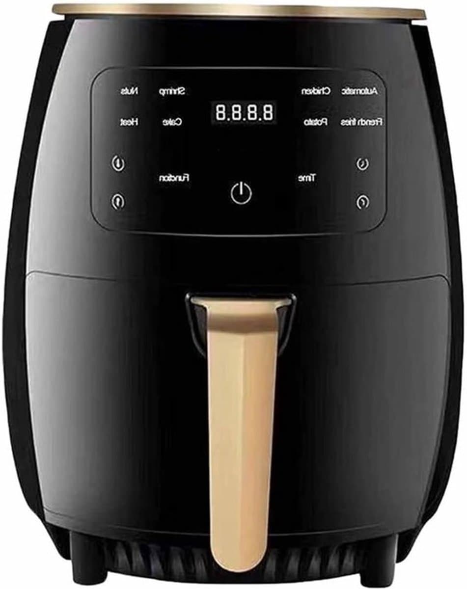 Heteluchtfriteuse - Airfryer - 4.5L- 1400W - Intelligente Deep Air Fryer - Heteluchtcirculatiekoker - Smart Touch AirFryer - Zwart — afbeelding 1