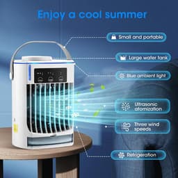 Draagbare airco/koeler met 3 snelheden – stil en veelzijdig inzetbaar voor camper, auto, kantoor, slaapkamer of buitengebruik — thumbnail 3