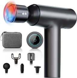 Thuys - Massage Gun met Warmte & Koeling – 6 Snelheden – 10 mm Diepe Massage – 60W – USB-C – 10 Min. Auto-Uitschakeling – Zwart — thumbnail 1