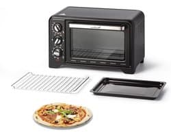 Compacte Oven - Mini Oven - Dagelijks Koken - 6 Kookmodi - 19 Liter - Zwart