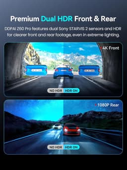 Auto Camera - Rijrecorder - Veiligheid Onderweg - Dubbele 4K Sensor - 32GB Opslag - Zwart — thumbnail 2
